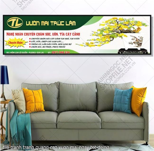 file tranh tranh quang cao vuon mai ngay tet
